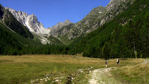 looking back at the Fenetre d'Arpette