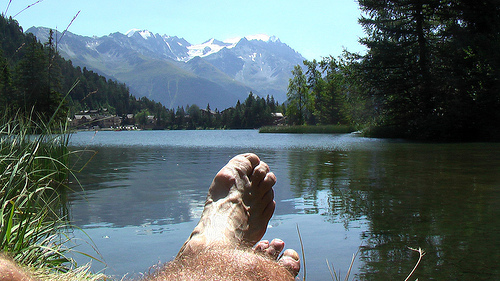 pretty alpine town of Champex-Lac