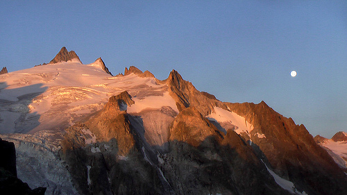 sunrise from Fenetre d'Arpette pass