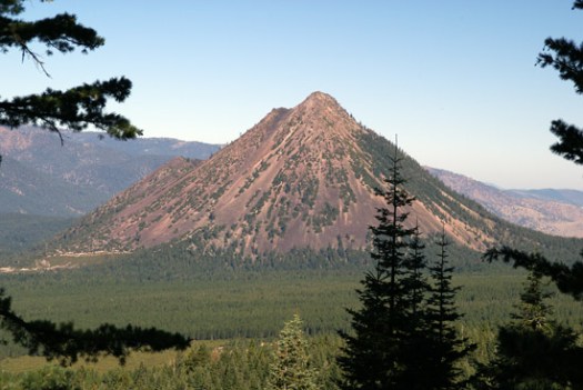 Black Butte from the west slope of Mount Shasta. (Photo by John Soares)