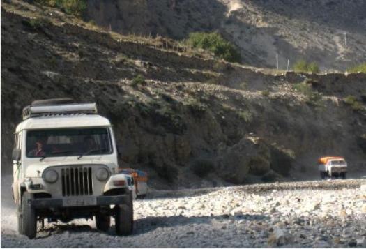 trucks on Annapurna