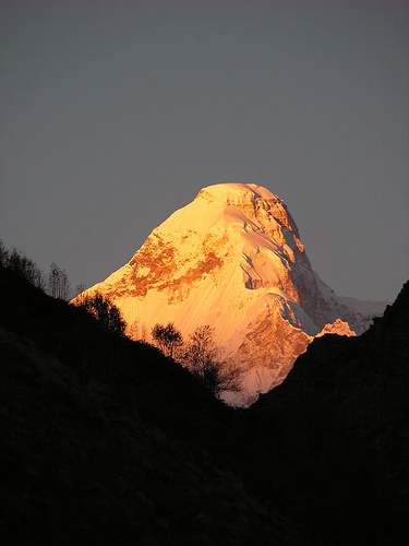 Dave Sinclair - Nanda Devi East at sunrise