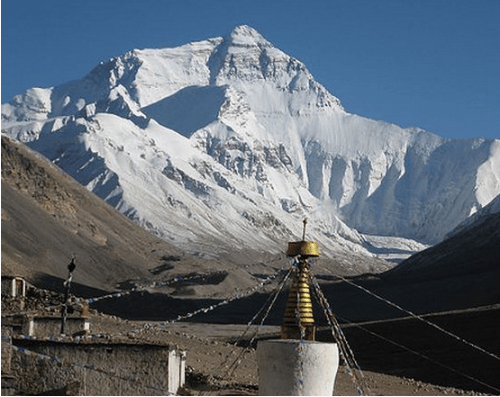 Everest North Face from the Rongbuk Monastery - steynard