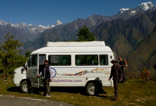 Red Chili van at Auli - Kuari day 6