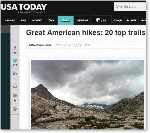USA today hikes