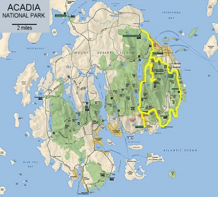 Acadia map