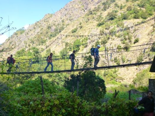 headed up the Langtang gorge