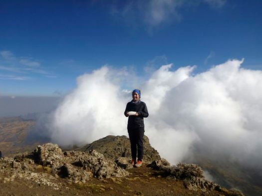 Nadine found snow in Africa