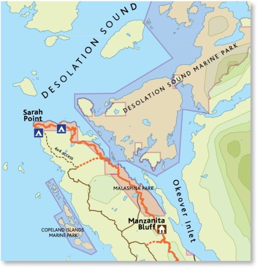 start of the Sunshine Coast Trail