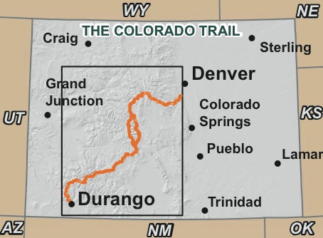 Colorado Trail map